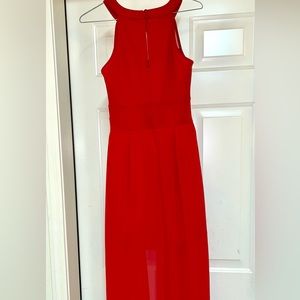 Sweet Storm Long Red Dress Sleeveless Size Medium